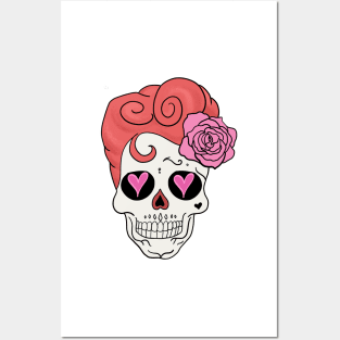 Mexican Skull Dia de los muertos Day of the dead Posters and Art